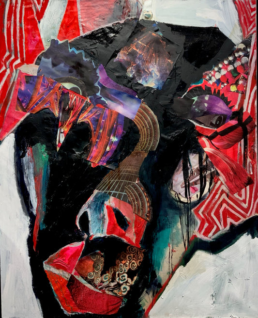 Großformat - 150x120 - Acryl Collage